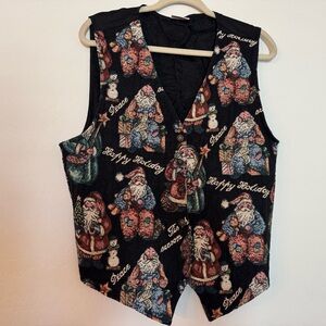 Bobbie Brooks Multicolor Tapestry Vest